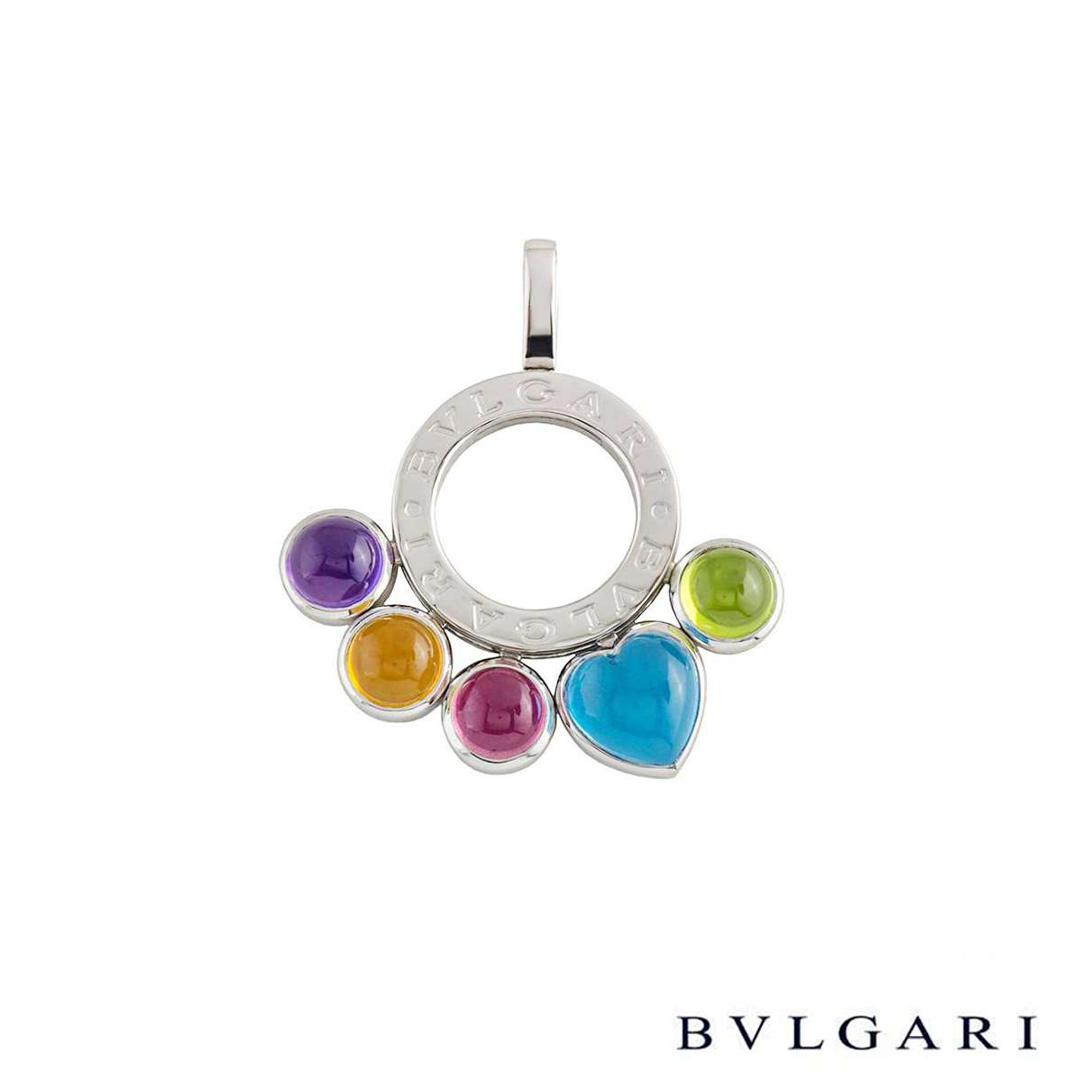 Bvlgari White Gold Allegra Pendant 